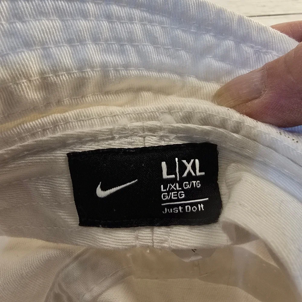 Nike Bucket Hat Lt Grey Cotton Twill Sun Cap L/XL Logo Patch Casual Streetwear